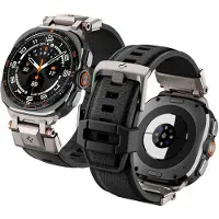 Spigen - DuraPro Armor (AMP11615) - Samsung Galaxy Watch Ultra 2 / Watch Ultra 47mm - Noir (nylon tissé, Polyuréthane thermoplastique (TPU), TPU), Sangles de montre, Noir