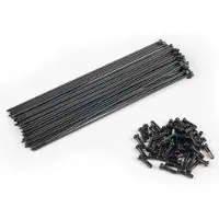 Eclat Double Butted Spokes 40 Units Argenté 186 mm