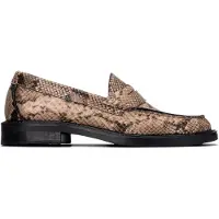 Xti pour femme. 14602102-SERPIENTE Mocassins 146021 taupe (37), 1 à 3 cm, Aucun, Casuel, Imprimé animal, Classique