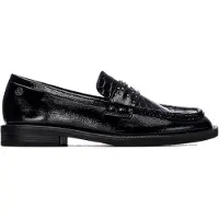 Xti pour femme. 14607901-NEGRO Mocassins 146079 noir (40), 1 à 3 cm, Aucun, Casuel, Classique, Vernis