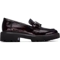 Xti pour femme. 14625803-BURDEOS Mocassins 146258 bordeaux (38), 3 à 5 cm, Aucun, Casuel, Grenat, Classique, Vernis