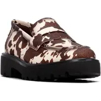 Xti pour femme. 14625502-COW Mocassins 146255 marron (39), 3 à 5 cm, Aucun, Casuel, Imprimé animal