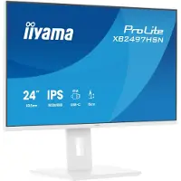 Iiyama ProLite XB2497HSN-W1, écran de 60,5 cm (23,8 pouces), résolution de 1920 x 1080 pixels, Full HD, technologie LED, couleur blanche