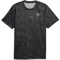 Puma T-Shirt fonctionnel gris / noir / blanc