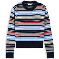 Tommy Hilfiger Pull-over bleu marine / bleu ciel / gris chiné / rouge vif