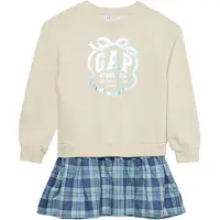 Gap Robe beige clair / bleu / bleu pastel / bleu clair