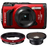 OM SYSTEM Tough TG-7 Kit Fisheye - Rouge