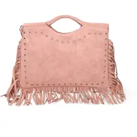 Chiara Ferretti Sacs à main pour femmes en Suède, ornés de clous et de franges, fabriqués selon le savoir-faire italien