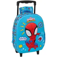 Safta Sac à dos Spidey 3D 8,91 l bleu Enfants Bleu Taille unique