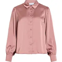 Vila Enna Ravenna Balloon Long Sleeve Shirt Rose 42 Femme