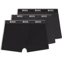 BOSS Lot de trois boxers longs en coton stretch