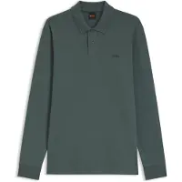 BOSS Polo Vert À Manches Longues Pour Homme