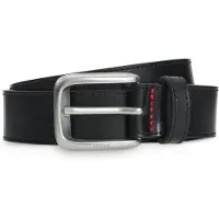 HUGO Ceinture de costume en cuir avec boucle à logo gravé