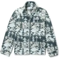 Columbia Benton Springs Ii Printed Full Zip Fleece Blanc 12-13 Years Garçon