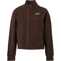 Emporio Armani Veste de survêtement marron / brun foncé