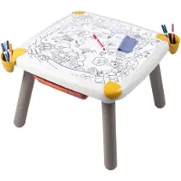 Smoby Set masa creativa, , 2 planse de desen, 3 spatii de depozitare, multicolor, 3 ani+