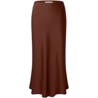 Selected Lena Midi Skirt Orange 44 Femme