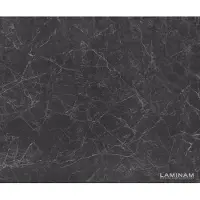 DELIFE Table à manger Edge Boot 180-220x100 cm Céramique Laminam Nero Greco Anthracite Spider Métal Finition effet Titan extensible