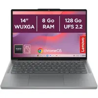 Lenovo Chrome 14M8911, processeur MediaTek Kompanio, 2,6 GHz, écran de 35,6 cm (14 pouces), résolution de 1920 x 1200 pixels, 8 Go de RAM, 128 Go de stockage