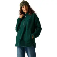 Regatta Frankie Borg Longline Half Zip Fleece Vert 44 Femme