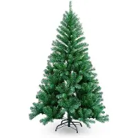 TolleTour Arbre de Noël Décoration de Noël en plastique avec support 210cm Vert