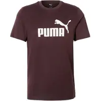 Puma T-Shirt fonctionnel 'Ess No. 1' chocolat / blanc