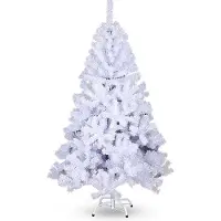 Yakimz Arbre de Noël Décoration de Noël en plastique Sélection avec support 150cm Blanc
