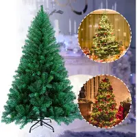 TolleTour Arbre de Noël Arbre artificiel Arbre de décoration Arbre de Noël Aiguilles de sapin intérieur/extérieur 210cm Vert