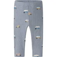 Name it Leggings 'NBMOTTOMAN JOHN' beige foncé / bleu-gris / blanc