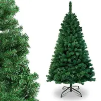 TolleTour Sapin de Noël 180 cm avec support métallique pour arbre de Noël Montage facile pour mariage, Noël, chambre à coucher Noël,Vert