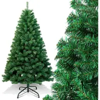 TolleTour 180cm Arbre de Noël artificiel Sapin avec support pour décoration de Noël réutilisable Vert