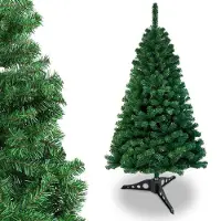 Jayseuw 120cm Arbre de Noël artificiel, Sapin avec support, Arbre de Noël 220 pointes aiguilles PVC, Arbre artificiel Noël système de pliage vert
