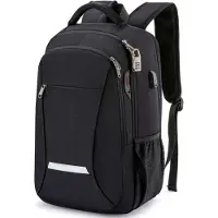 Wadu Anti-theft Waterproof Backpack Includes Usb Charging Station 14 T/m 15.6 Inch Black