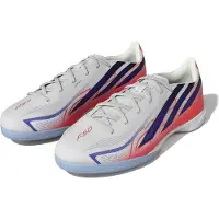 Adidas Chaussures de salle F50 Hyperfast League Indoor Soccer Cleats "Cloud White / Solar Purple / Solar Turbo" pour Unisex