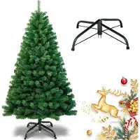 Jayseuw 180cm Arbre de Noël artificiel, Sapin avec support métallique, Arbre de Noël 770 pointes aiguilles PVC, Arbre artificiel Noël système de pliage vert