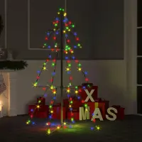 vidaXL Best Möbel Sapin de Noël en forme de cône 160 LED Indoor & Outdoor 78x120 cm - Sapins de Noël artificiels CL7231188 1parcel