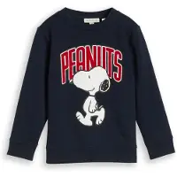 Tom Tailor Sweat 'Peanuts' bleu foncé / blanc