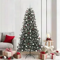 vidaXL Pratique Sapin de Noël artificiel avec 300 LED Vert 114 x 114 x 210 cm - Sapins de Noël artificiels ,mobilier design 9882788 2parcel