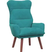 vidaXL Best Möbel Fauteuil de relaxation Turquoise 69x74x93 cm Velours - Fauteuil TV & Relax A42001843