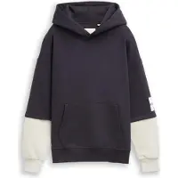 Tom Tailor Sweat gris foncé / blanc cassé