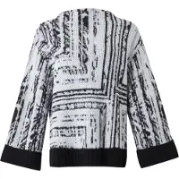 Marc Cain Pull-over gris clair / lavande / noir