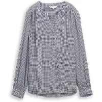 Tom Tailor Chemisier bleu clair / noir / blanc