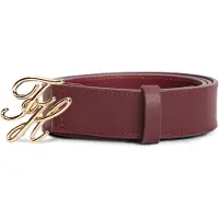 Tommy Hilfiger Ceinture 'SCRIPT 3.0' lie de vin