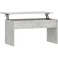 vidaXL Table basse gris béton 102x50,5x52,5 cm Bois composite