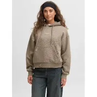JJXX Sweat-shirt 'JXSTUDIO VESTERBRO' noisette / blanc