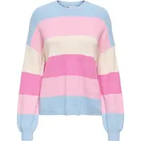 ONLY Pull-over 'ONLATIA' crème / bleu pastel / rose / rose