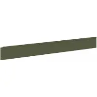 vidaXL Bordure de jardin, 20 pièces, 100 x 12 cm, acier, vert olive