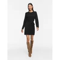 Vila Liga Long Sleeve Short Dress Noir L Femme