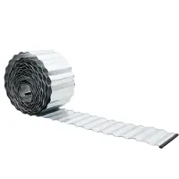 vidaXL Bordure de jardin, 20 m x 20 cm, acier galvanisé, argenté