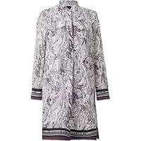 Marc Cain Robe-chemise lavande / cyclamen / noir / blanc cassé